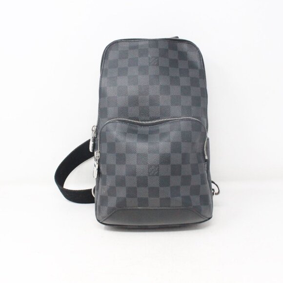 Louis Vuitton #GLDZU3 Damier Graphite Avenue Slingback Bag - Picture 1 of 8